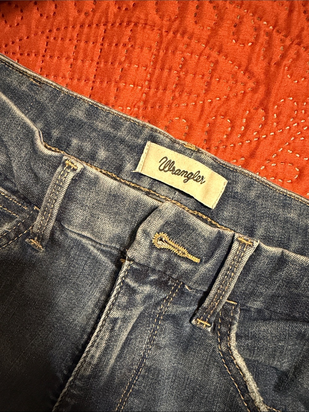 Wrangler Faded Indigo Denim Jeans